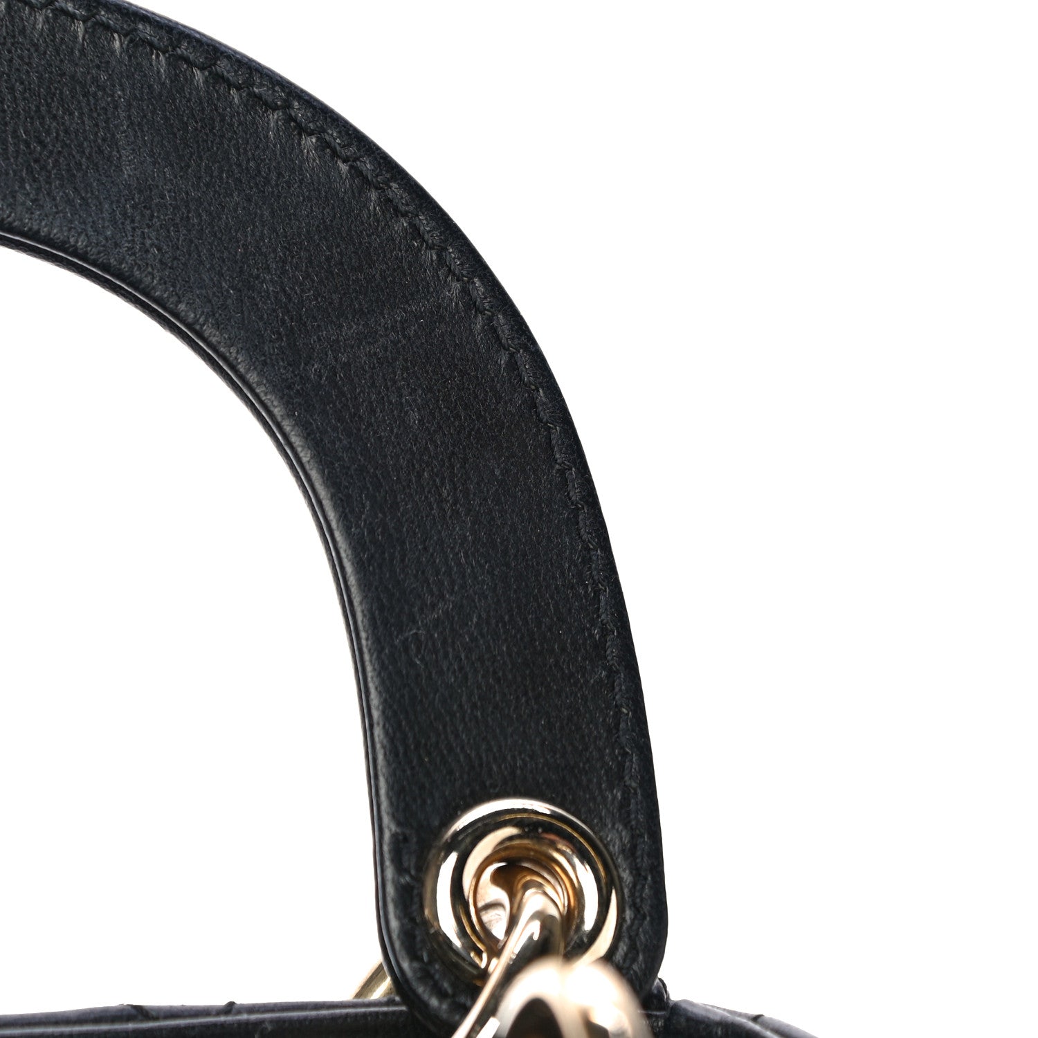 Christian Dior Lambskin Cannage Mini Lady Dior Black 17 of 22