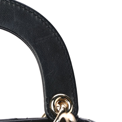Christian Dior Lambskin Cannage Mini Lady Dior Black 17 of 22