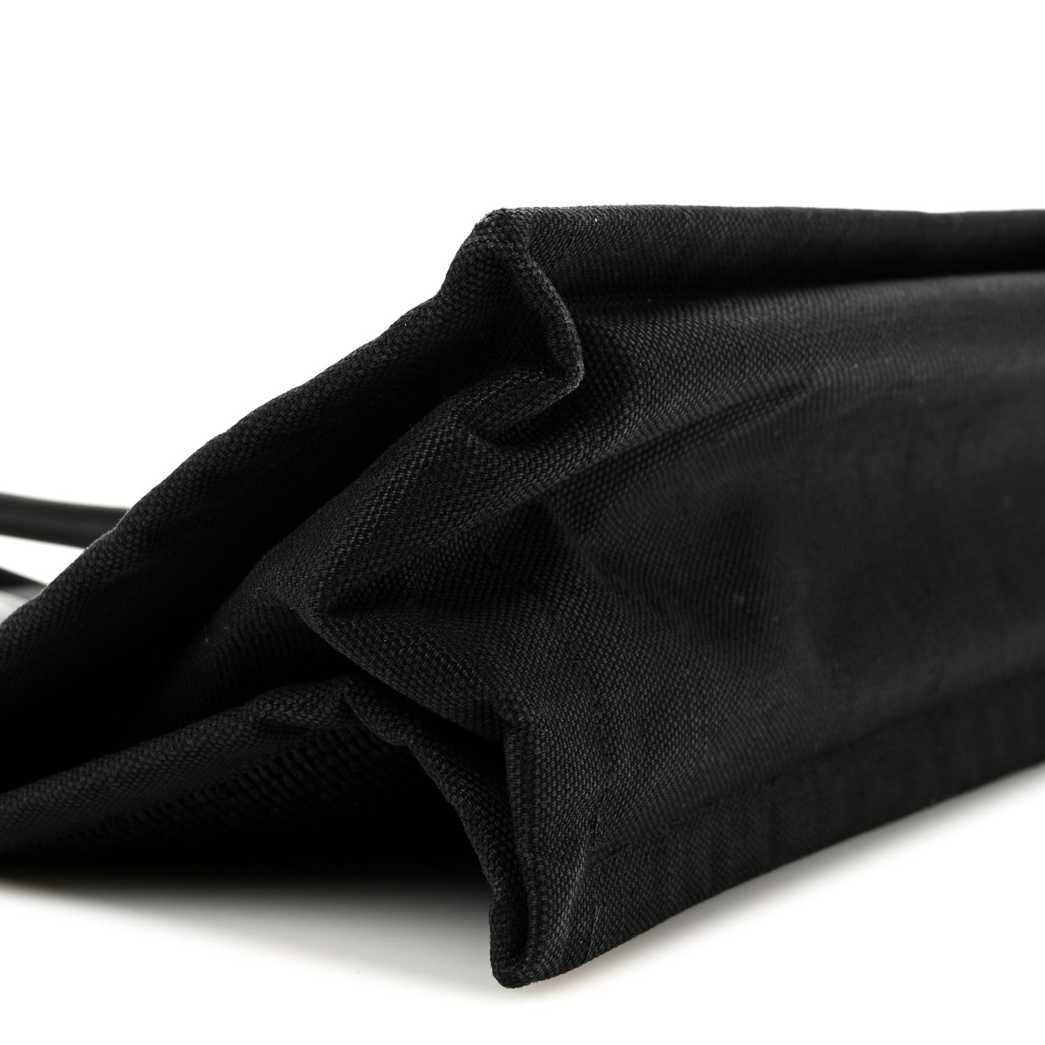 Saint Laurent Raffia Linen Calfskin Small Rive Gauche Tote Black 9 of 14