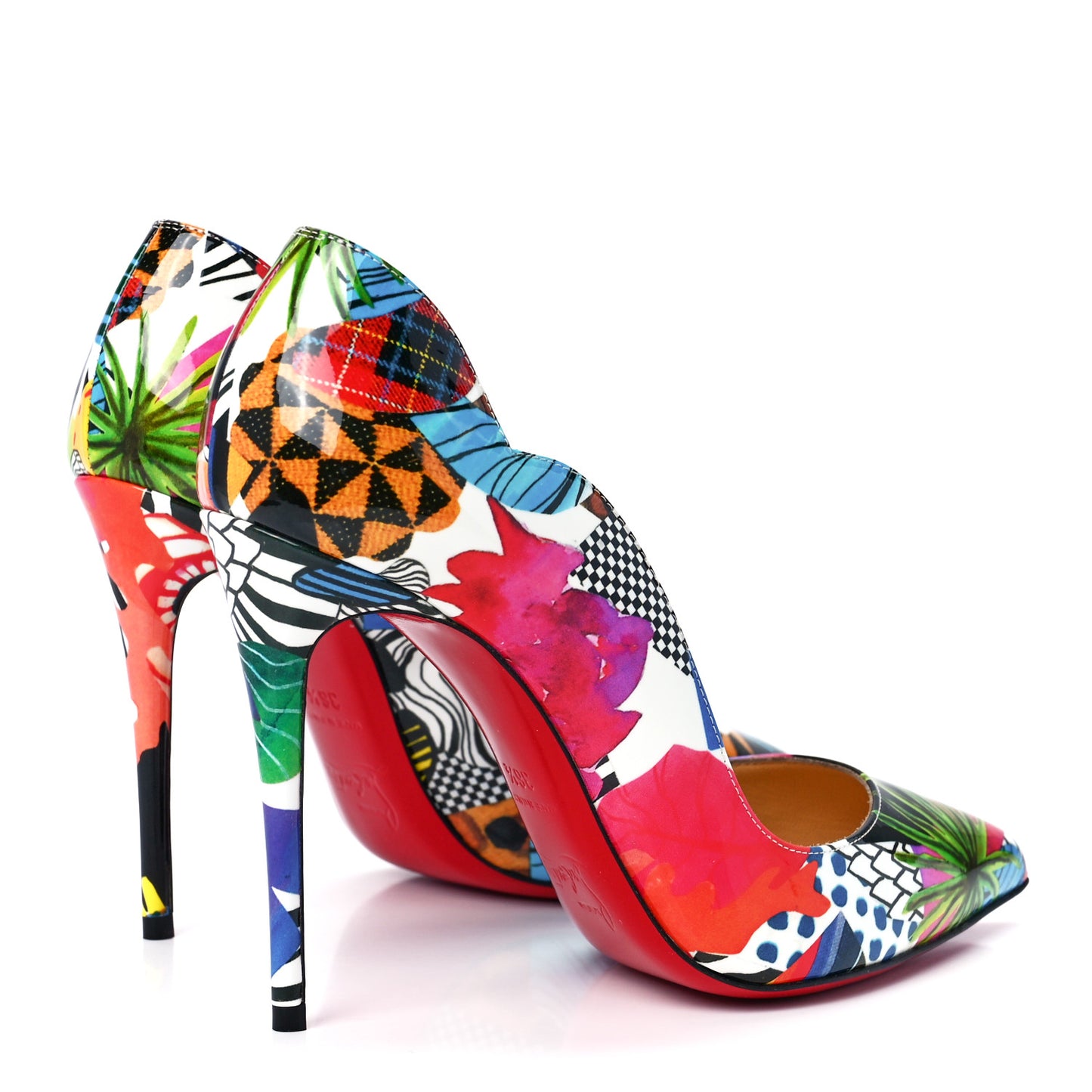 Patent Sapeur Hot Chick 100 Pumps 36.5 Multicolor