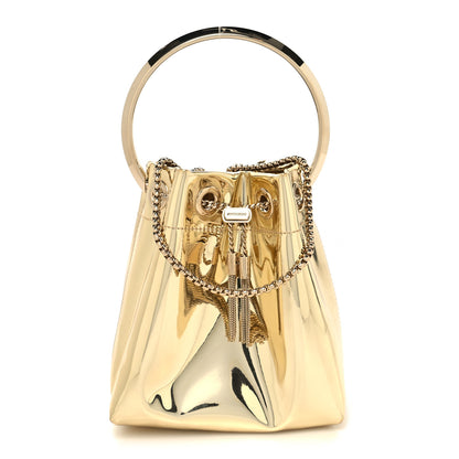 Jimmy Choo Metallic Patent Bon Bon Bag Gold 1 of 11