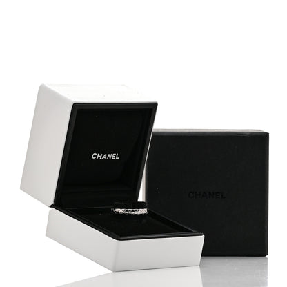 Chanel 18K White Gold Mini Coco Crush Ring 56 7.5 5 of 5
