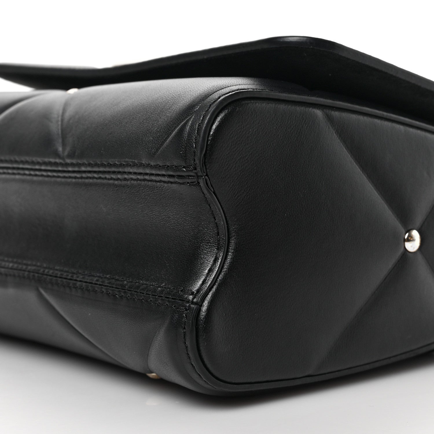 Louis Vuitton Lambskin Quilted Twist MM Black 8 of 8