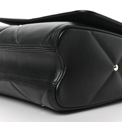 Louis Vuitton Lambskin Quilted Twist MM Black 8 of 8