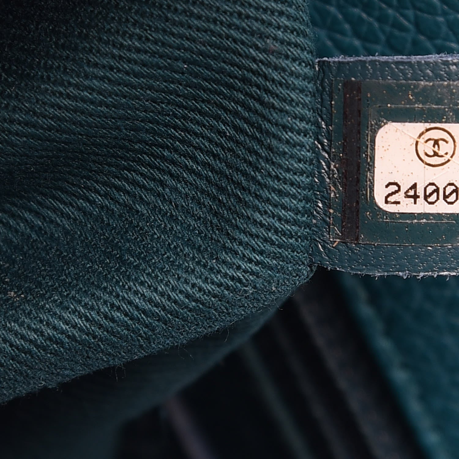 Chanel Grained Calfskin Stitched Messenger Flap Bag Teal 7 of 9