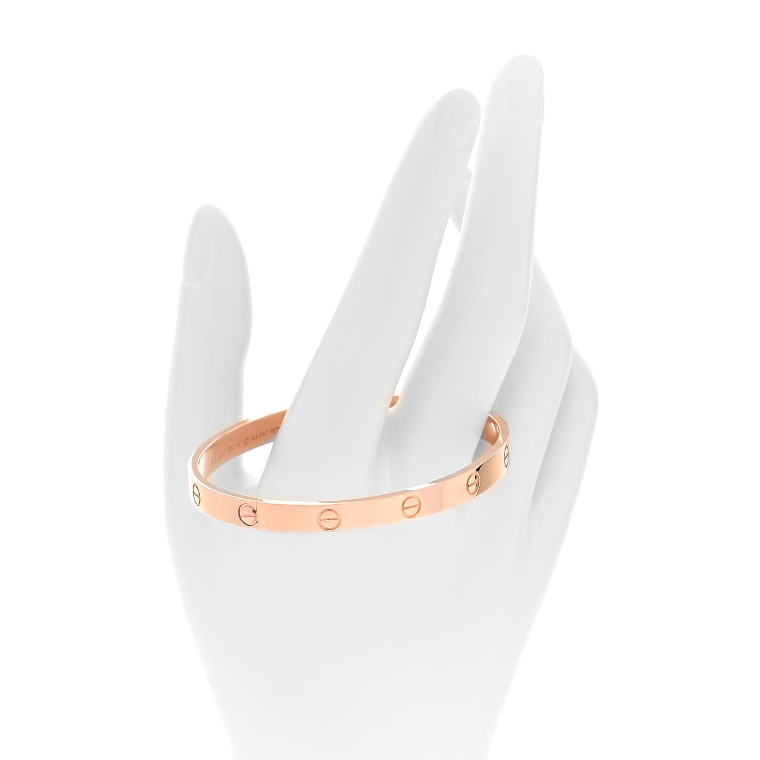 Cartier 18K Pink Gold LOVE Bracelet 19 2 of 5