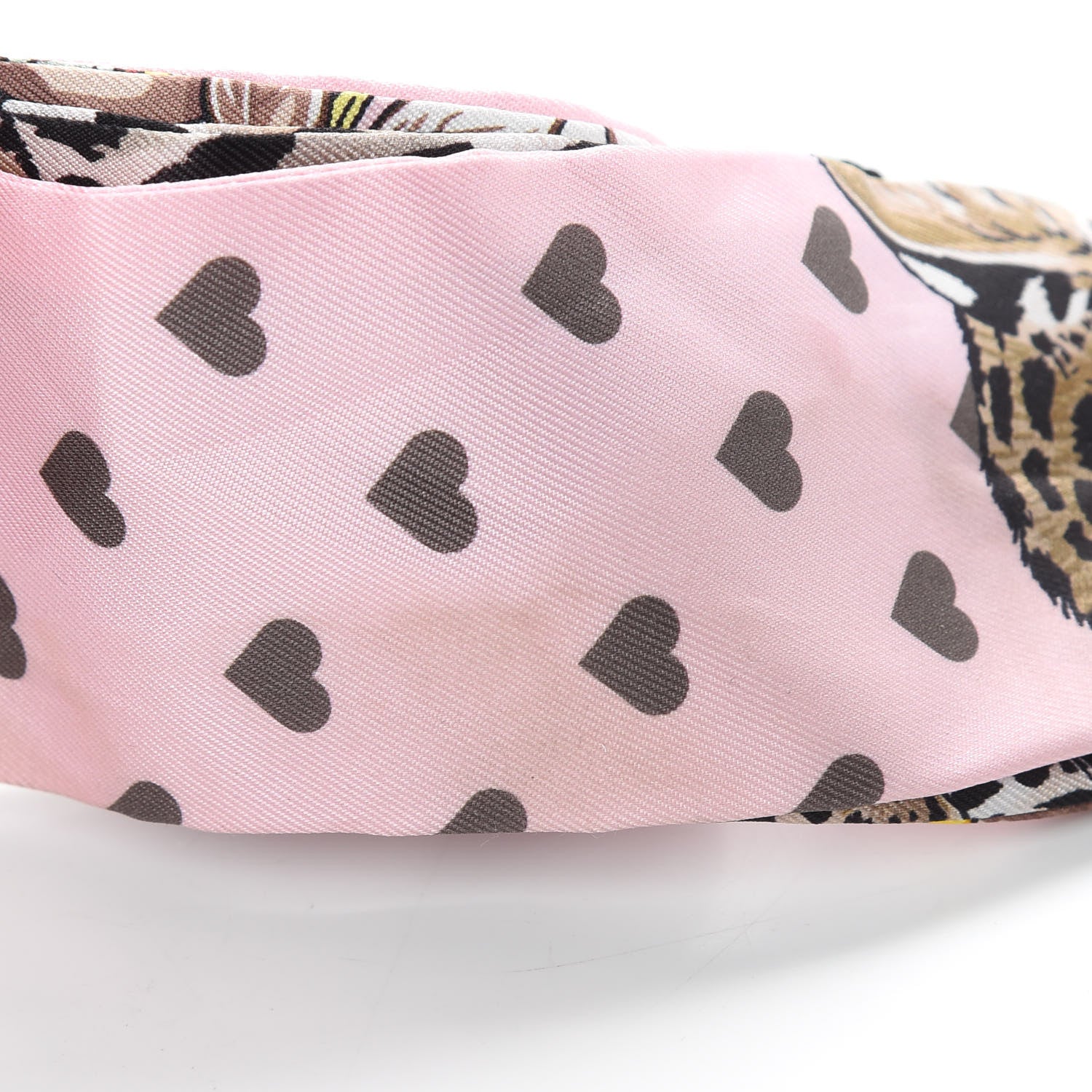 Hermes Silk Jungle Love Love Twilly Rose Pale Etoupe 5 of 5