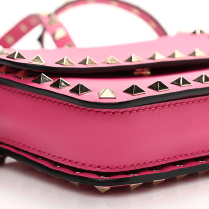 Valentino Garavani Vitello Rockstud Flap Crossbody Bag Peony 9 of 11