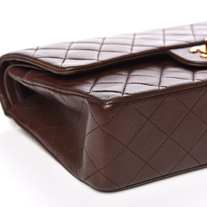 Chanel Lambskin Quilted Medium Double Flap Brown 8 of 19