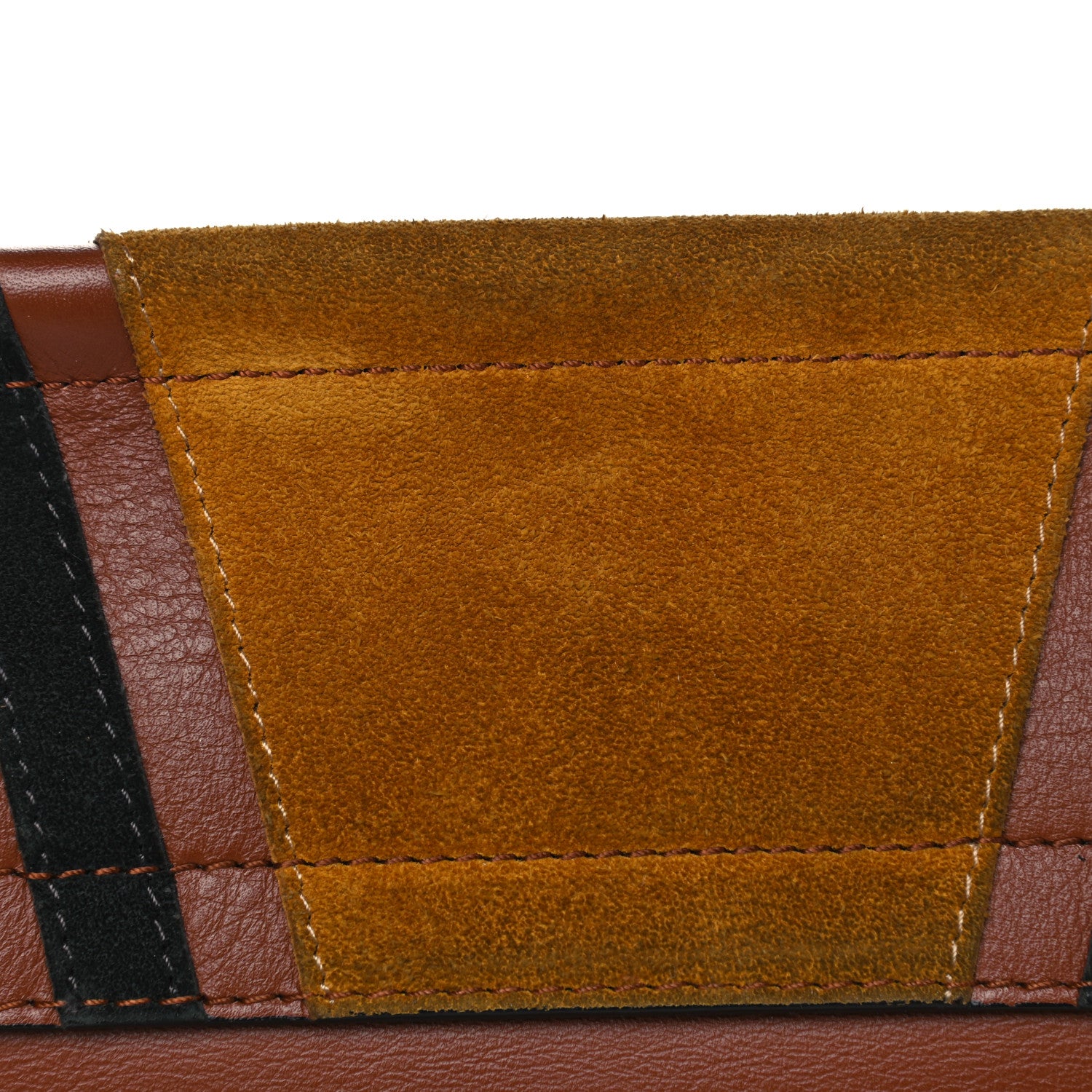 Chloe Suede Calfskin Patchwork Medium Faye Shoulder Bag Tobacco 10 of 10