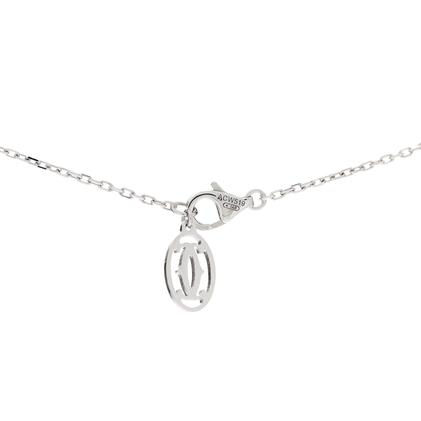 18K White Gold Diamond D'Amour Heart Pendant Necklace
