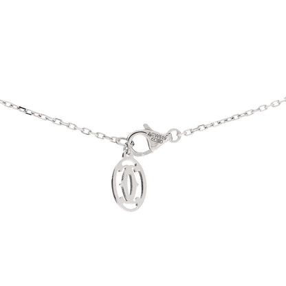 Cartier 18K White Gold Diamond D'Amour Heart Pendant Necklace 5 of 5
