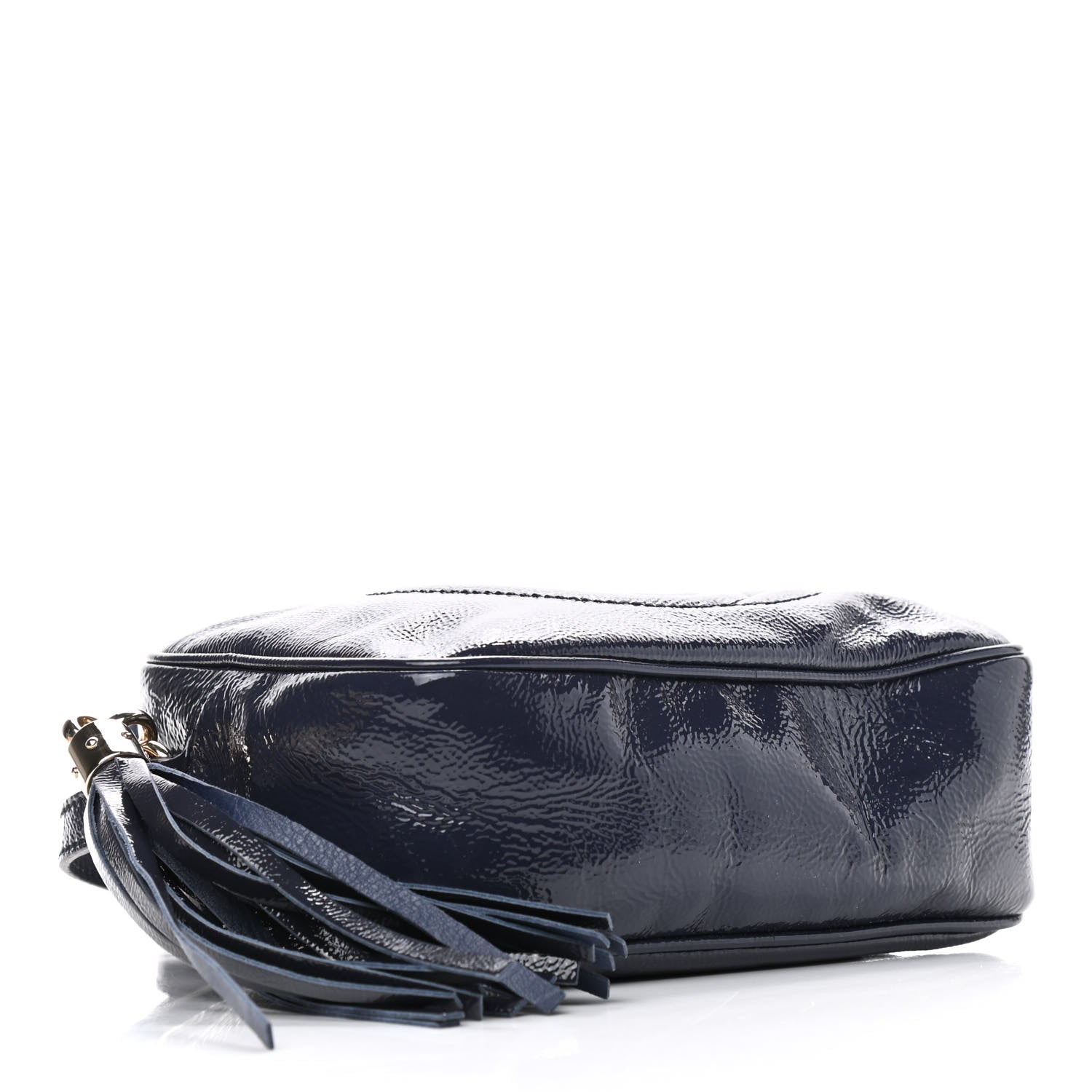 Gucci Vernice Naplack Small Soho Disco Bag Uniform Blue 4 of 10