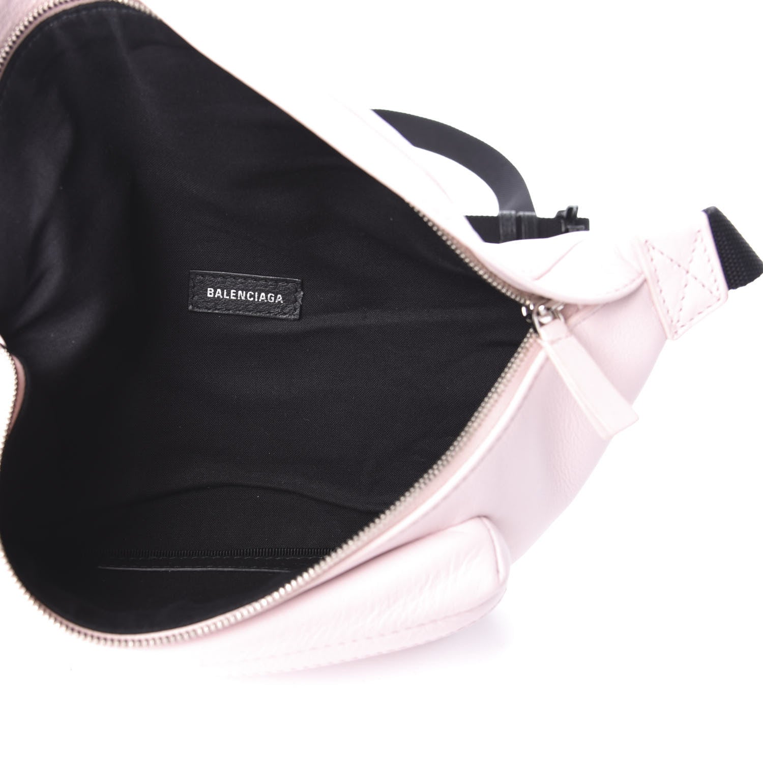Balenciaga Smooth Double Calfskin Logo Everyday Beltpack XS Light Rose Black 5 of 9