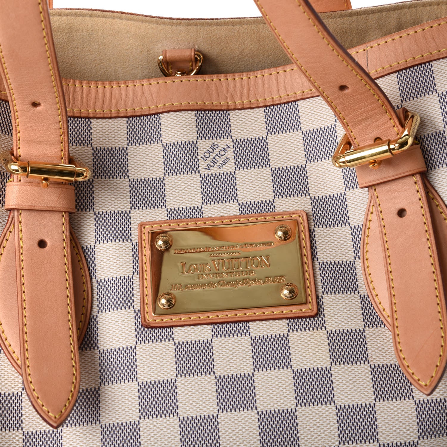 Louis Vuitton Damier Azur Hampstead MM 16 of 16