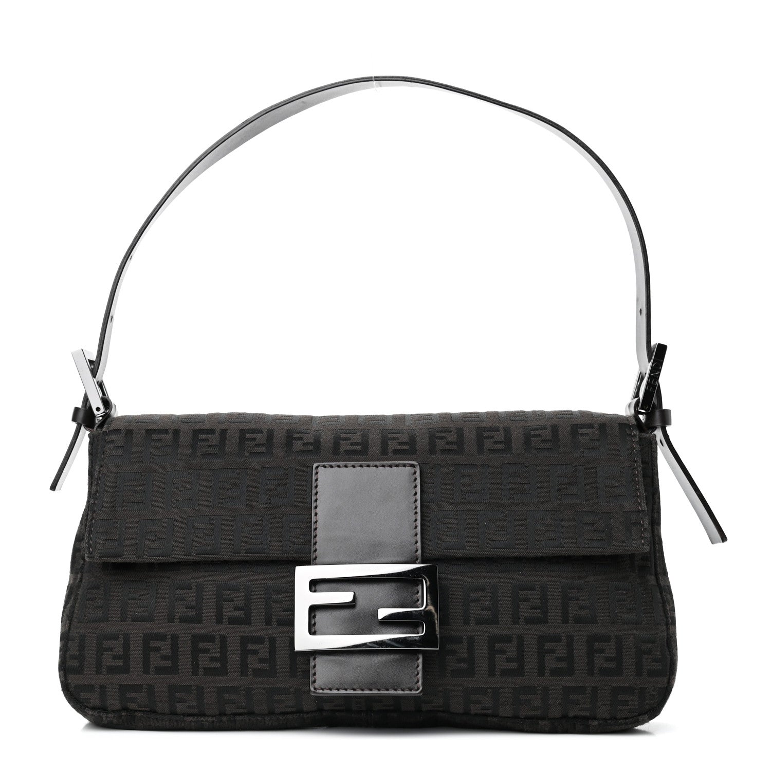 Fendi Zucchino Baguette Black 1 of 7