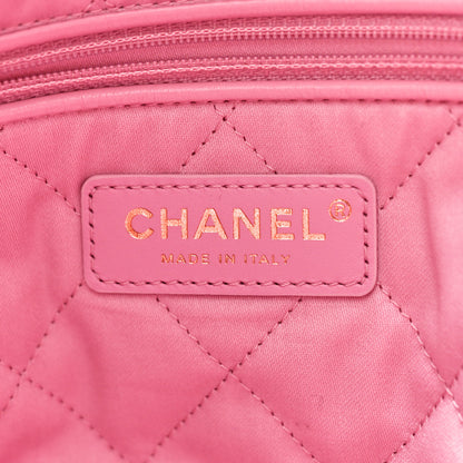 Chanel Shiny Calfskin Quilted Small Chanel 22 Pink 7 of 10