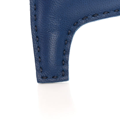 Hermes Milo Lambskin Grigri Rodeo Horse Bag Charm PM Bleu de Malte Kraft Violet 5 of 7