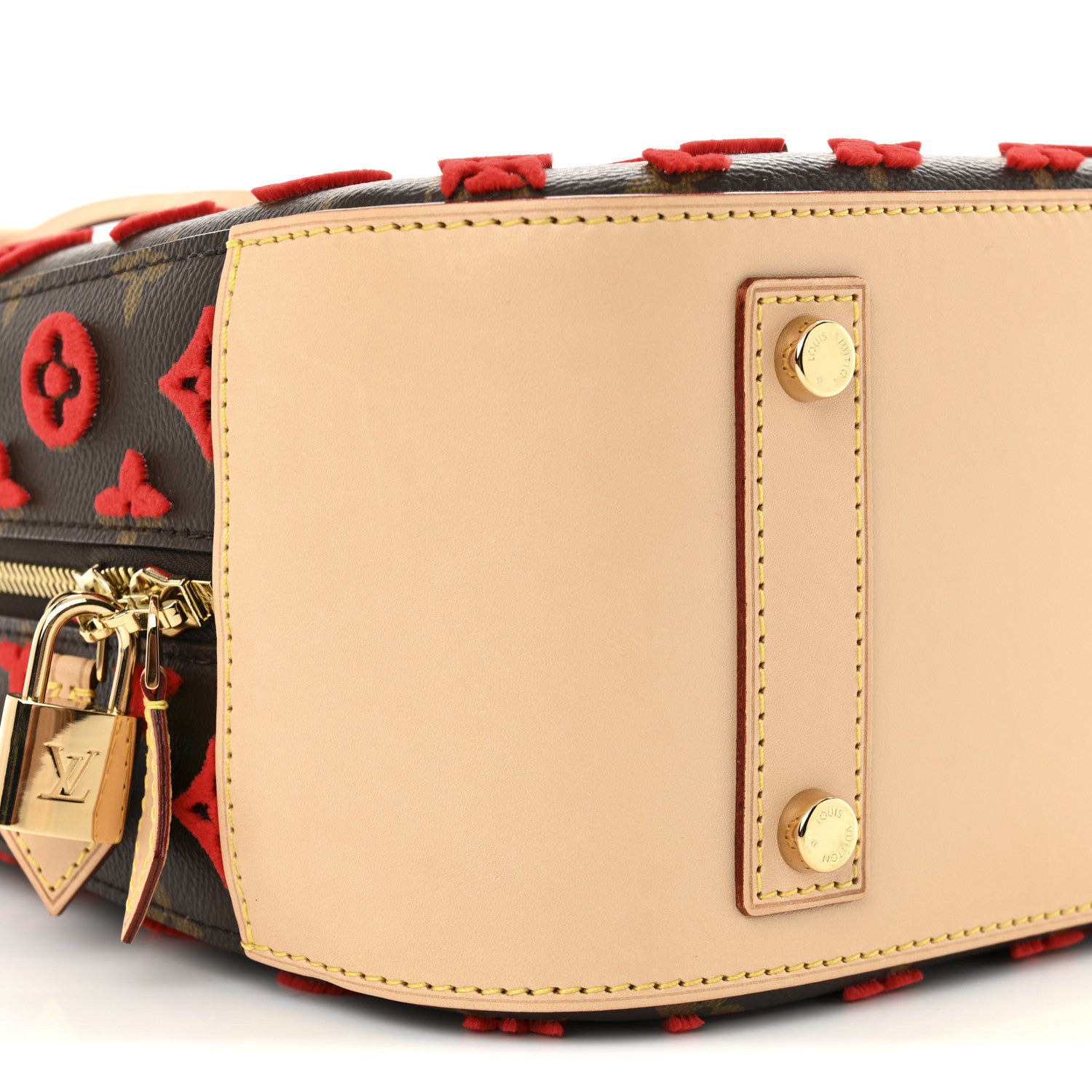 Louis Vuitton Monogram Tuffetage Deauville Cube Red 9 of 10