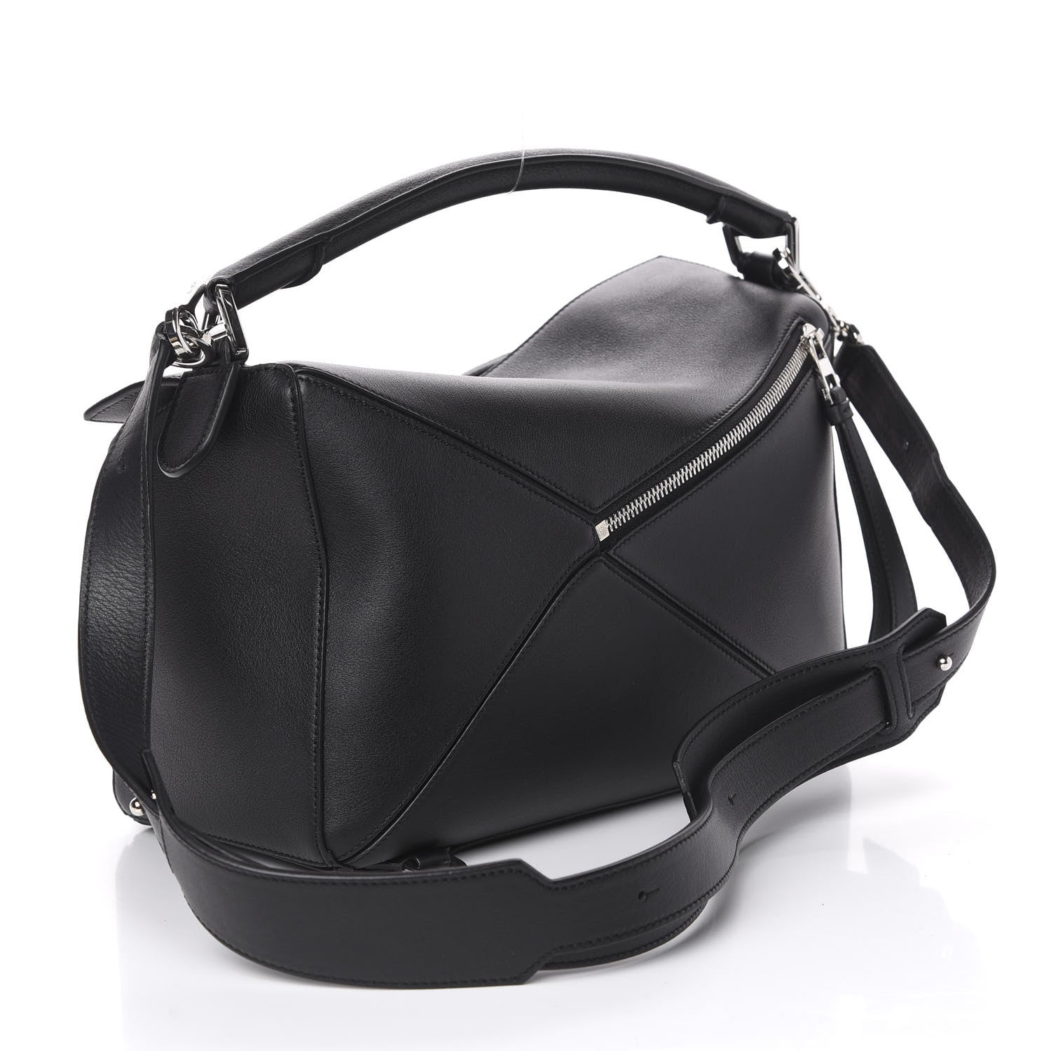 Loewe Calfskin Medium Puzzle Bag Black 2 of 10
