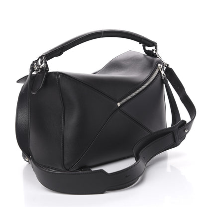 Loewe Calfskin Medium Puzzle Bag Black 2 of 10