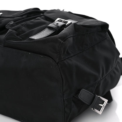 Prada Tessuto Nylon Saffiano Medium Backpack Black 14 of 16