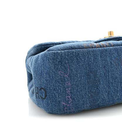 Chanel Denim Quilted Mini Denim Mood Rectangular Flap Blue Multicolor 9 of 10