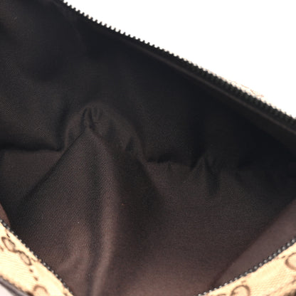 Gucci GG Monogram Double Pocket Belt Bag Dark Brown 5 of 14