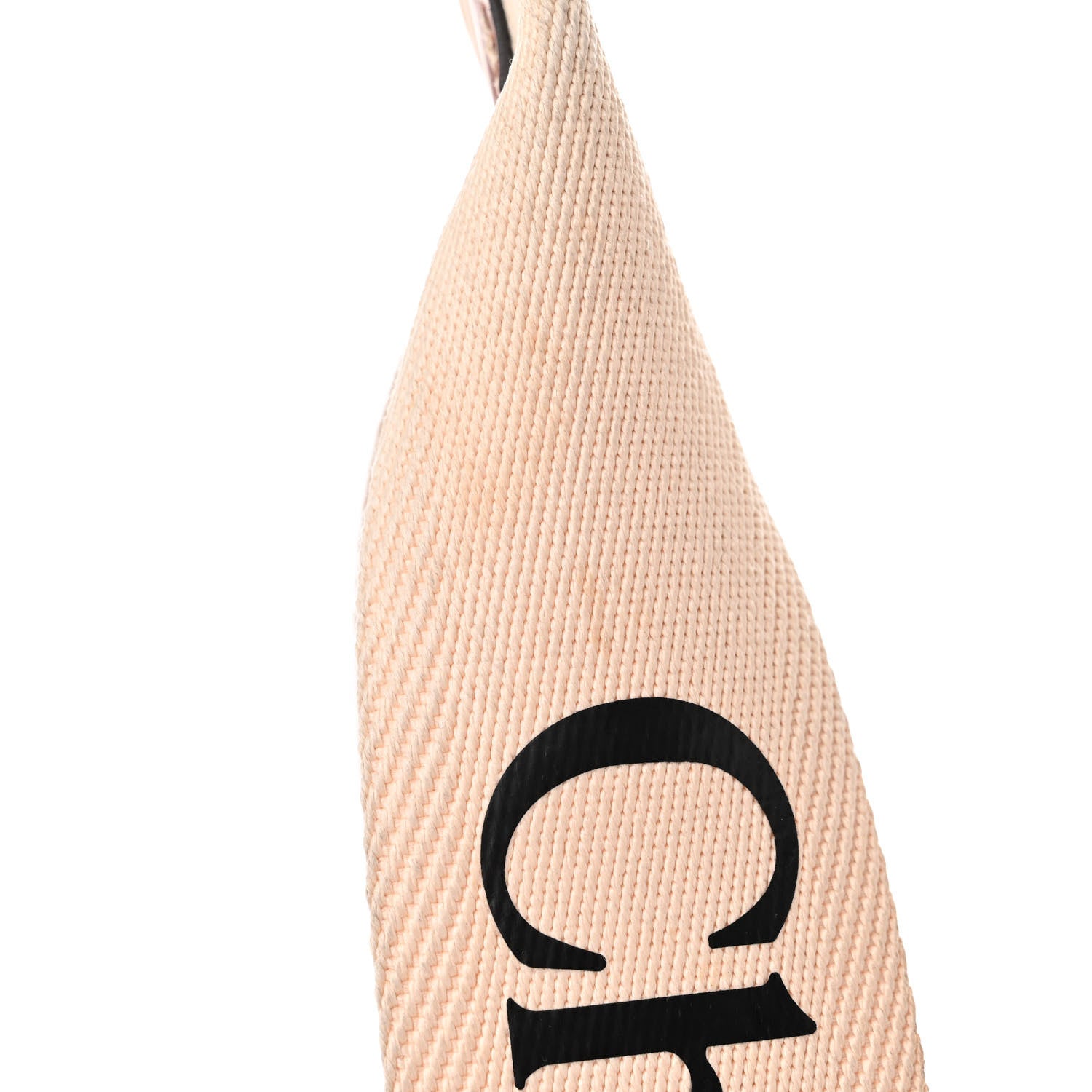 Chloe Linen Calfskin Medium Woody Ribbon Tote White Brown 15 of 17