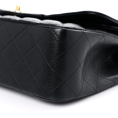 Chanel Caviar Quilted Jumbo Double Flap Black 9 of 10