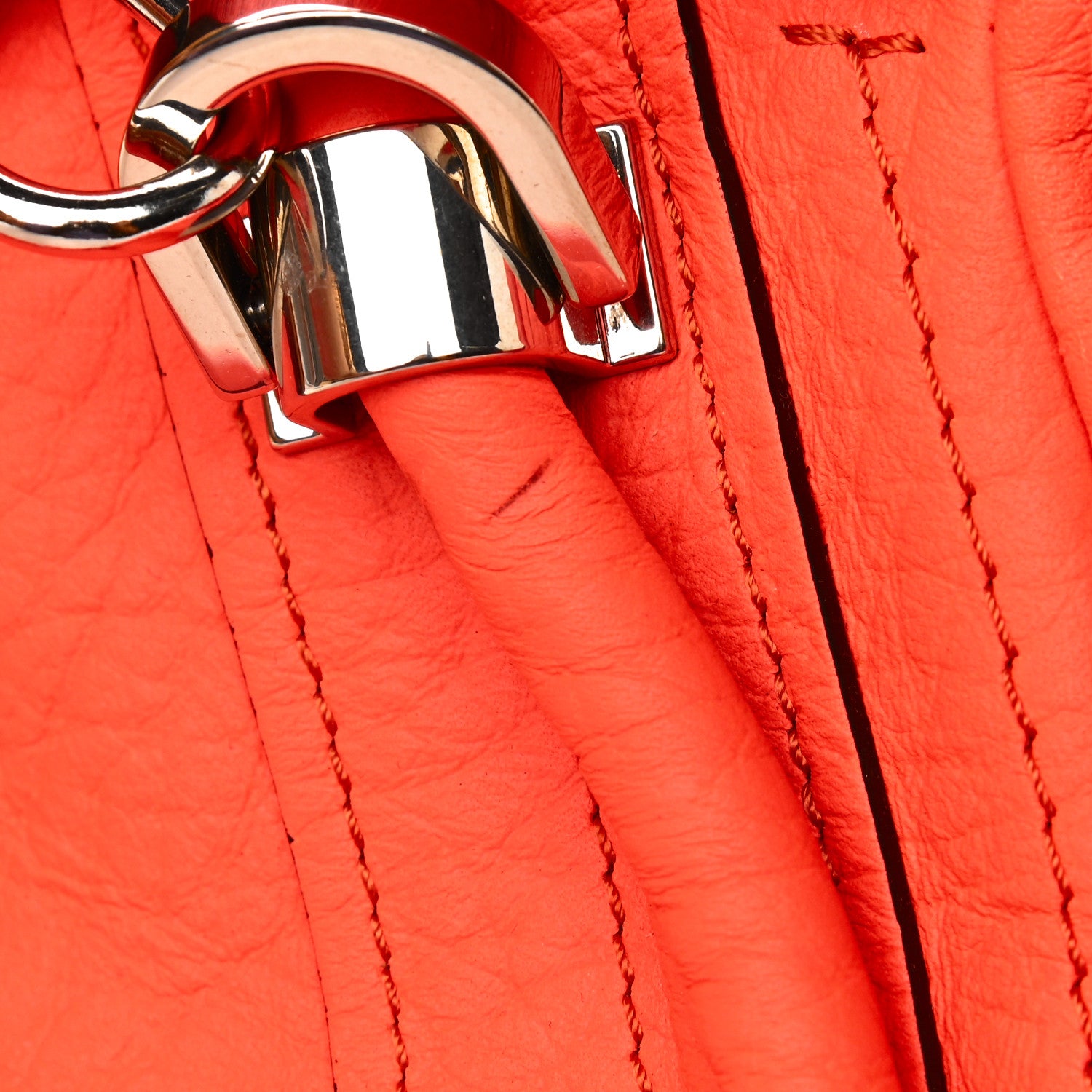 Chloe Calfskin Small Paraty Orange Fizz 9 of 10