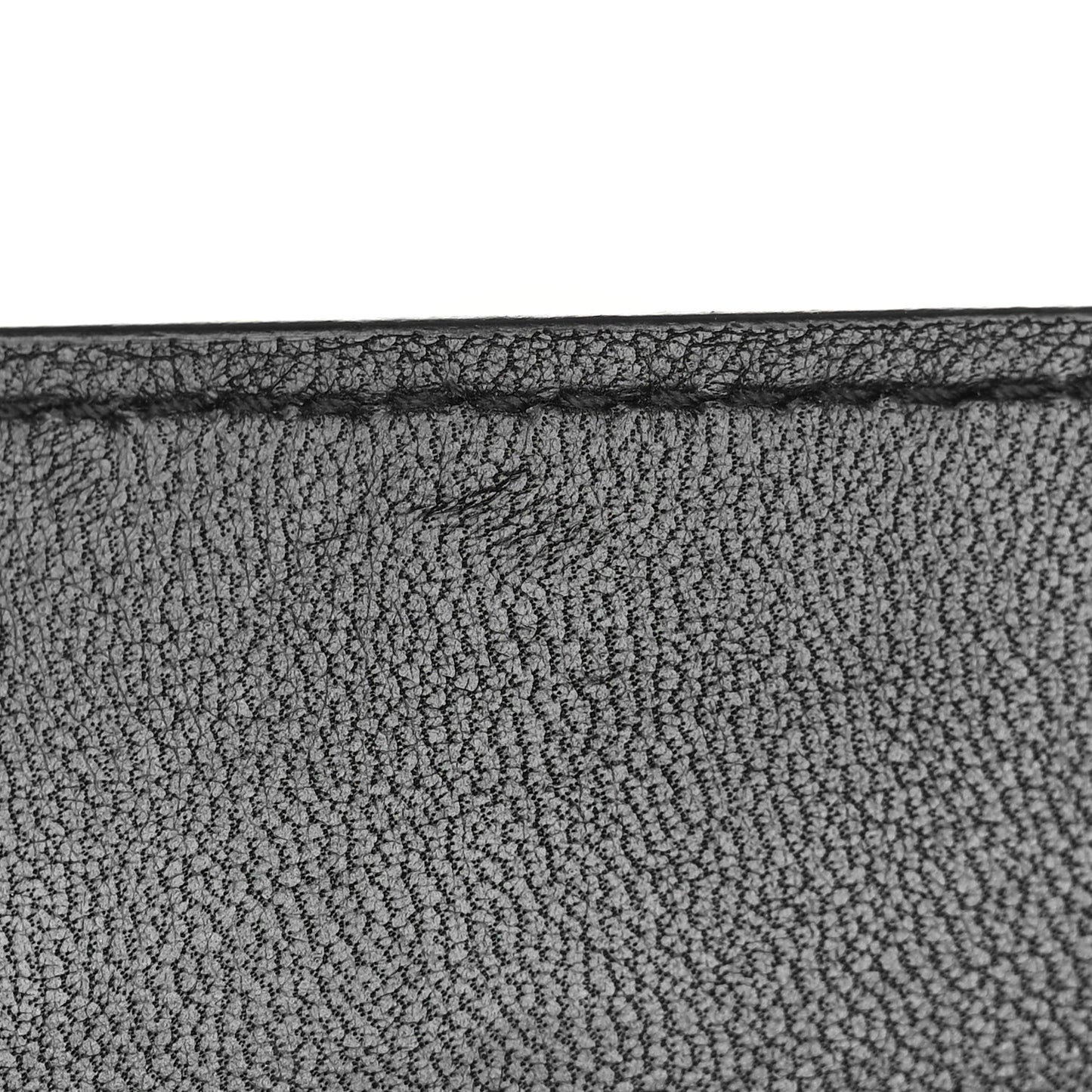 Grained Calfskin Car Flap Bag Black