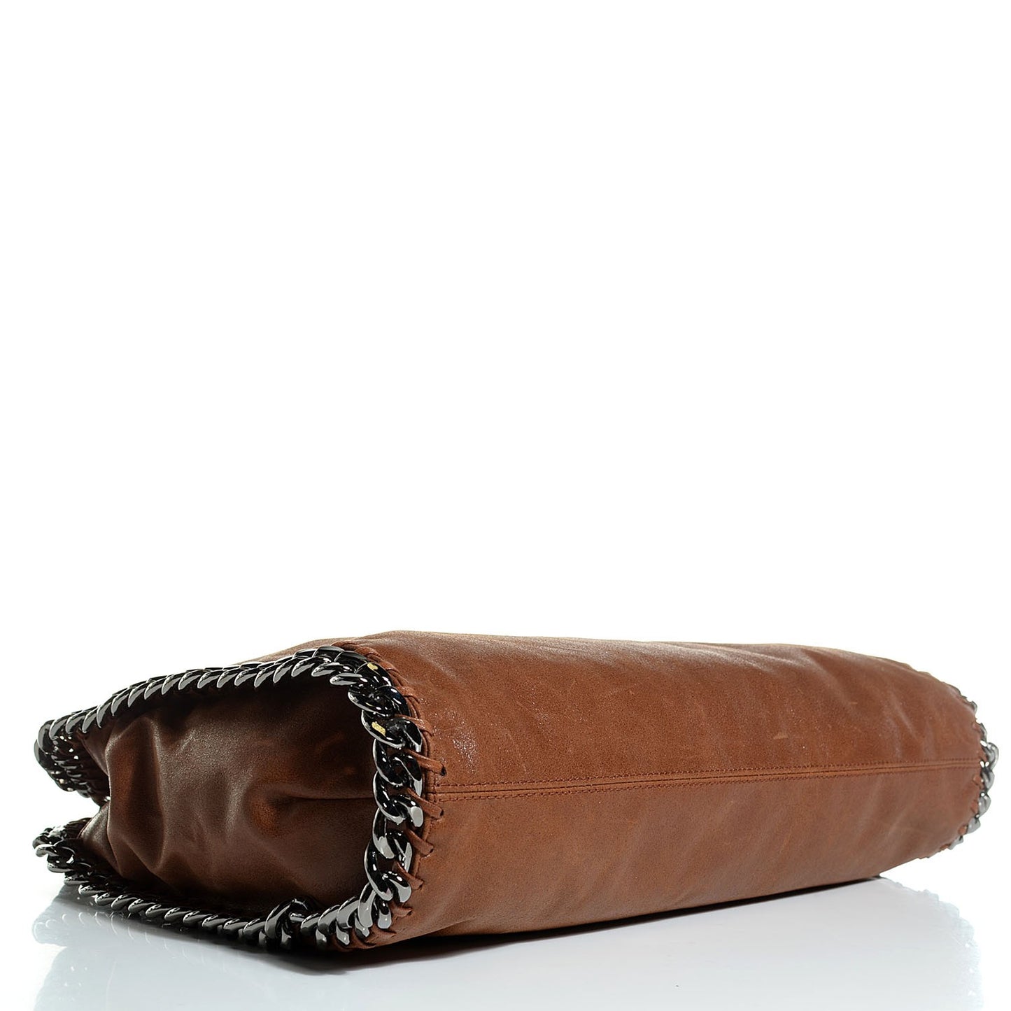 Shaggy Deer East West Falabella Tote Brown