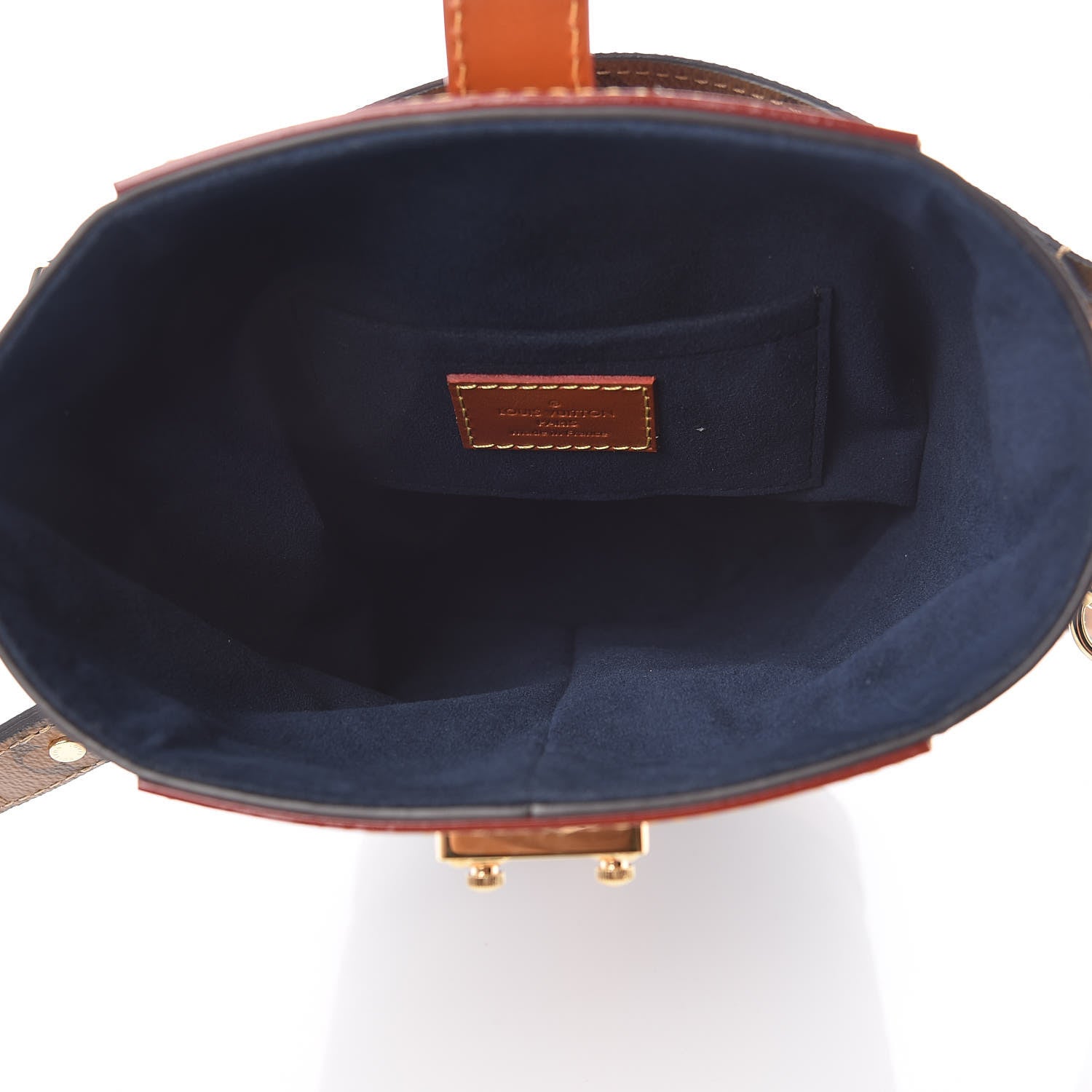Louis Vuitton Calfskin Duffle Bag Navy 5 of 9