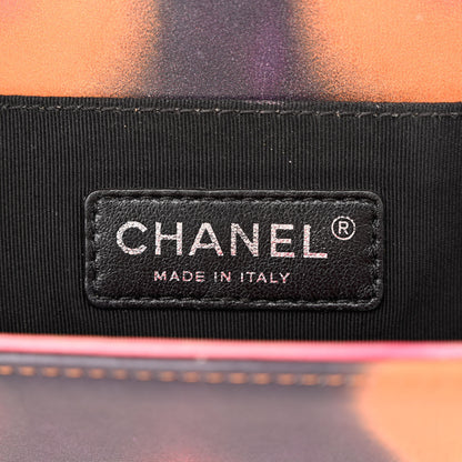 Chanel Printed Lambskin Quilted Medium Flower Power Boy Flap 5 of 15