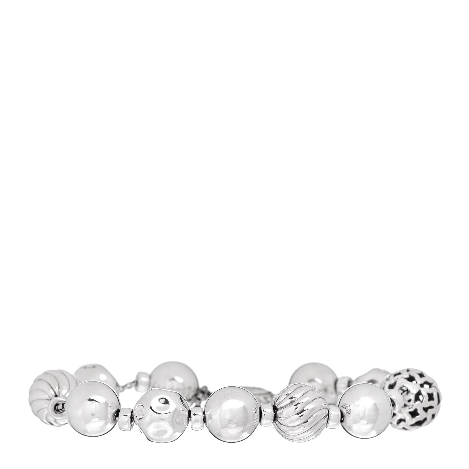David Yurman Sterling Silver 14mm Elements Bead Bracelet 1 of 4