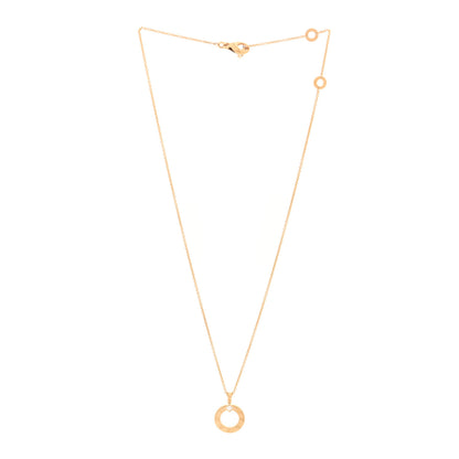 Bulgari 18K Yellow Gold Diamond BVLGARI Pendant Necklace 3 of 4
