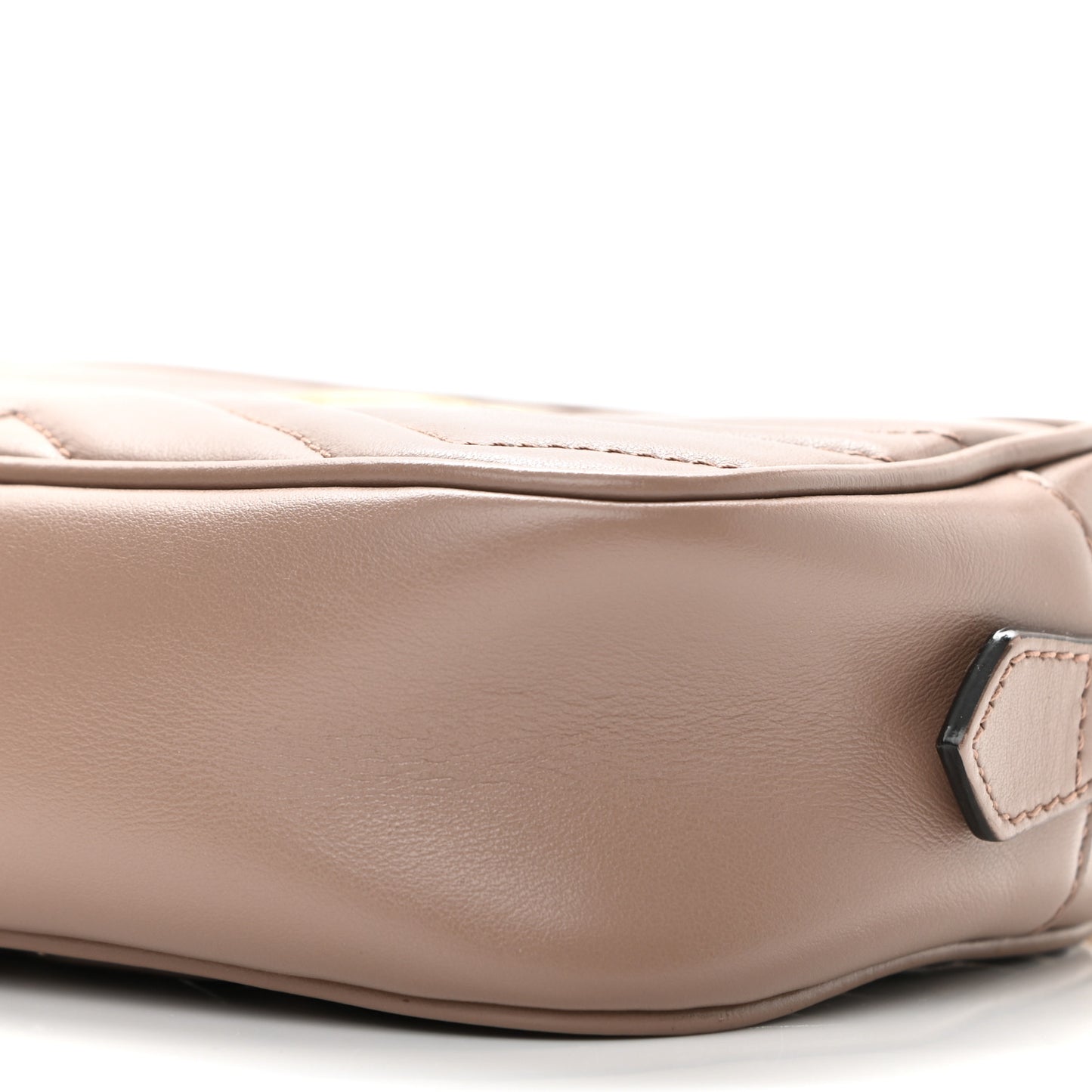 Calfskin Matelasse Mini GG Marmont Chain Shoulder Bag Porcelain Rose