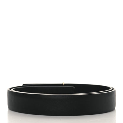 Chanel Calfskin Logo Belt 80 32 Black 2 of 5