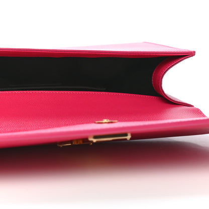 Saint Laurent Grain De Poudre Classic Monogram Cassandre Clutch Lipstick Fuchsia 5 of 8