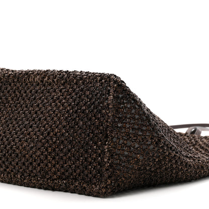 The Row Raffia Barn Tote  Dark Brown 10 of 10