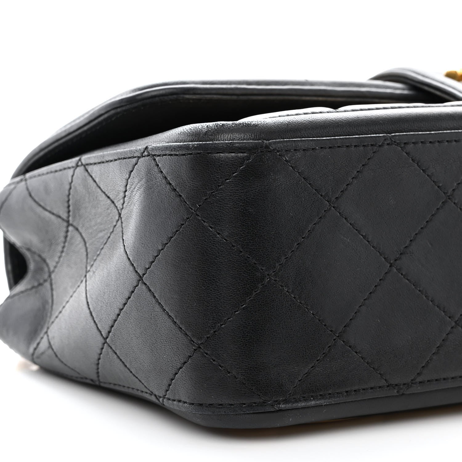 Chanel Lambskin Quilted Large Elegant CC Flap Beige Black 9 of 16