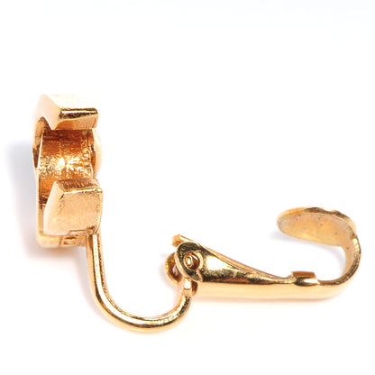 Chanel CC Clip On Earrings Gold 3 of 6