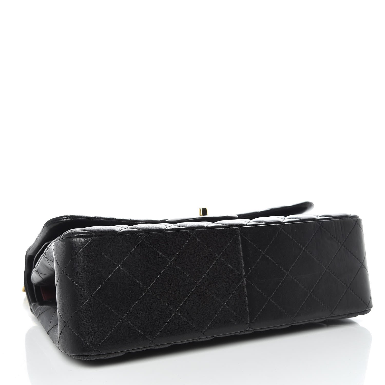 Chanel Lambskin Quilted Jumbo Double Flap Black 5 of 17