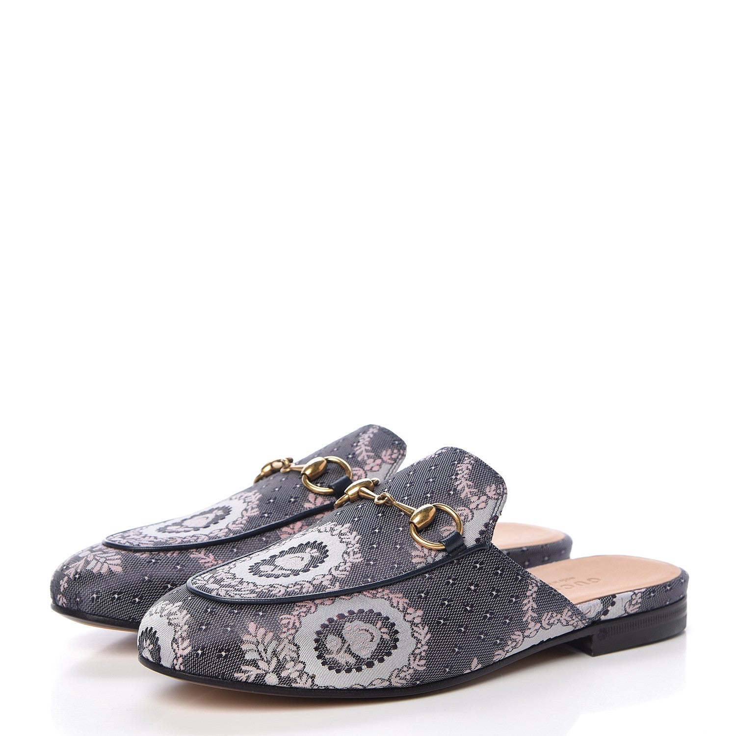 Gucci Jacquard Floral Womens Princetown Slippers 34 Multicolor 3 of 8