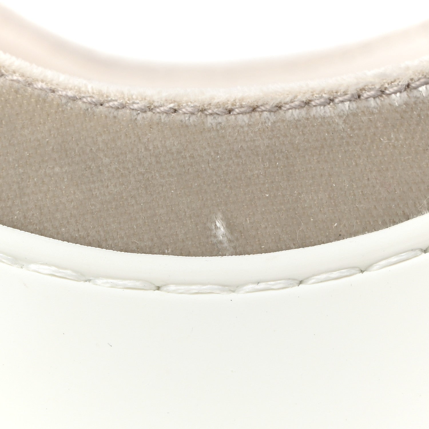 Chanel Velvet Calfskin Womens CC Sneakers 41 White Silver 11 of 13