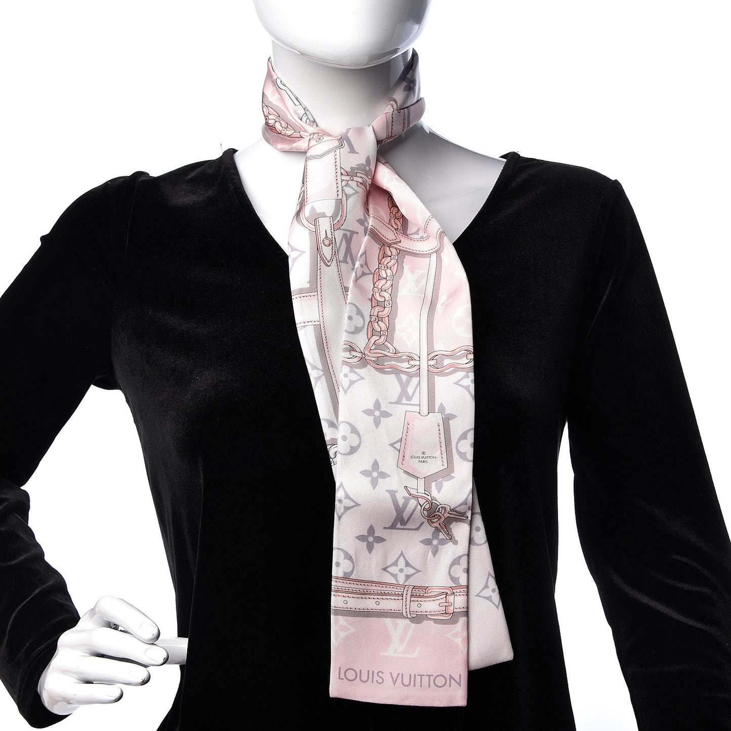 Silk Monogram Confidential Bandeau Light Pink