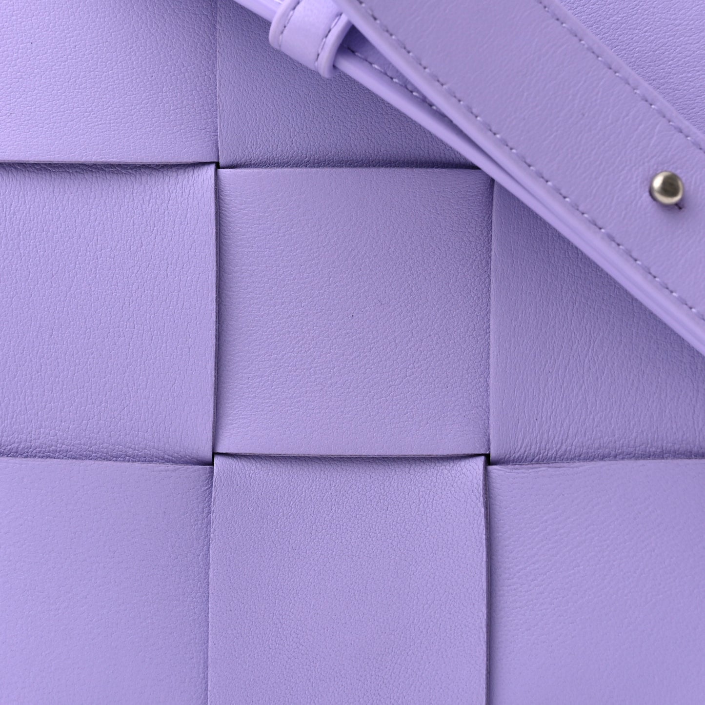 Lambskin Intreccio Cassette Crossbody Bag Wisteria