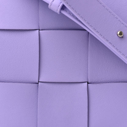 Bottega Veneta Lambskin Intreccio Cassette Crossbody Bag Wisteria 7 of 9
