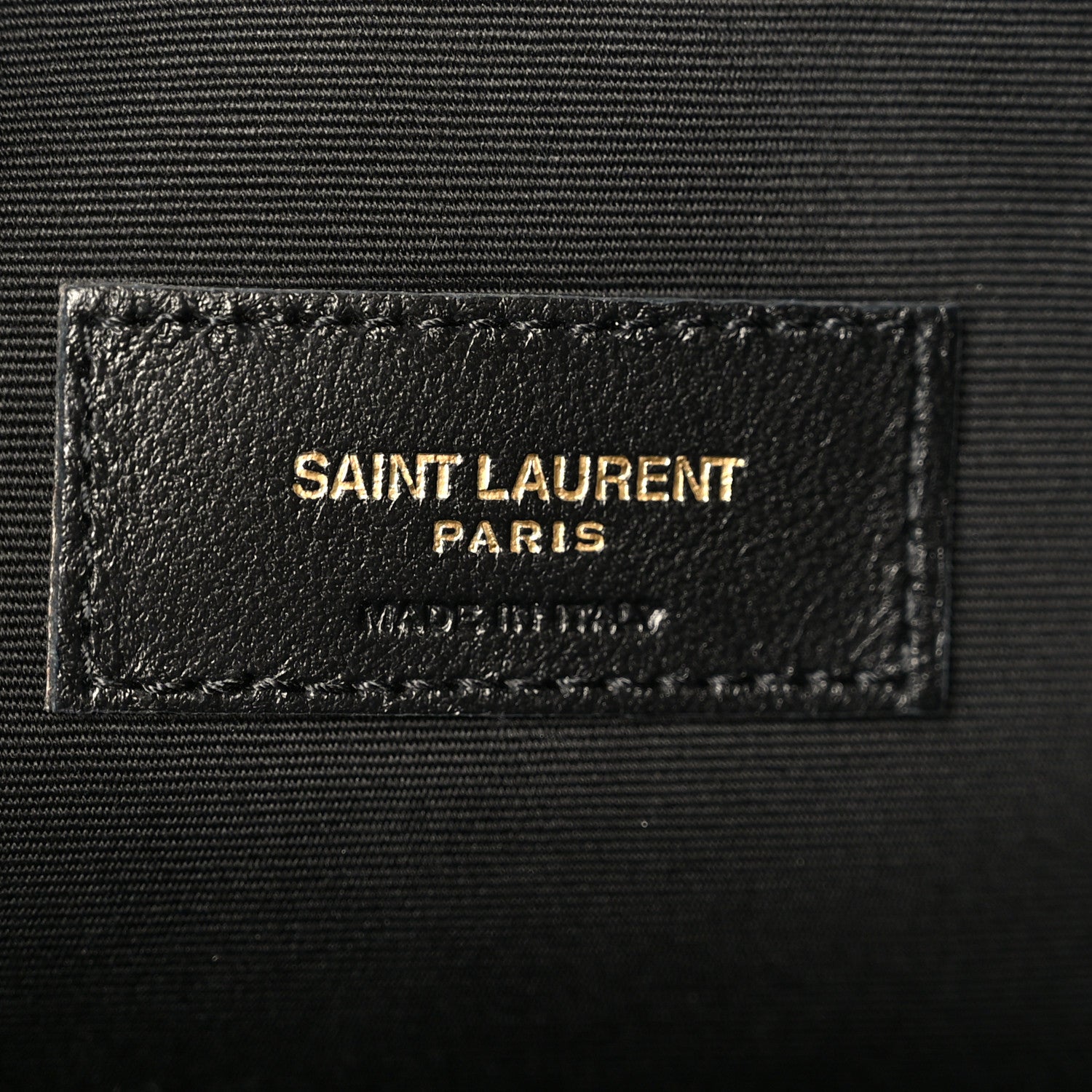 Saint Laurent Lambskin Quilted Cassandre Cosmetic Pouch Black 6 of 11